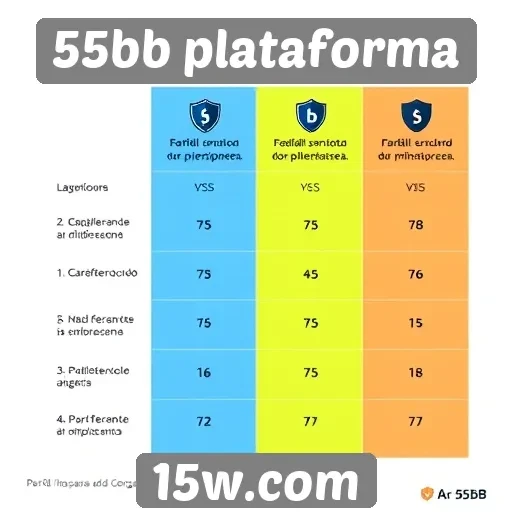 Comparativo de segurança na 55bb plataforma